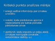 Prezentācija 'Kritiskā punkta analīze un metodes', 2.