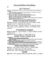 Konspekts 'Komercdarbības finansēšana', 1.