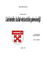 Referāts 'Lielvārdes kultūrvēsturiskie pieminekļi', 1.