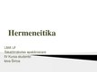 Prezentācija 'Hermeneitika', 1.