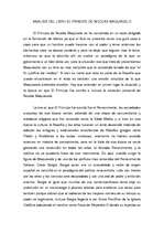 Eseja 'Analisis del libro El Principe de Nicolas Maquiavelo', 1.