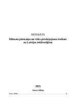 Referāts 'Klimata pārmaiņu un vides piesārņojuma ietekme uz Latvijas iedzīvotājiem', 1.