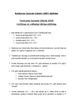 Konspekts 'Konkursa "Jaunais Līderis" atbildes', 1.