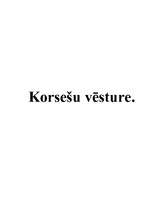 Konspekts 'Korsešu vēsture', 1.