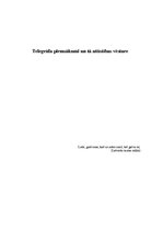 Konspekts 'Telegrāfa pirmsākumi un tā attīstības vēsture', 1.