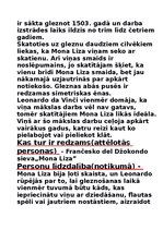 Konspekts 'Leonardo da Vinči gleznas "Mona Liza" analīze', 3.