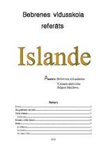 Referāts 'Islande', 1.
