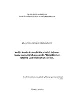 Konspekts 'Vasilijs Kandinskis', 1.