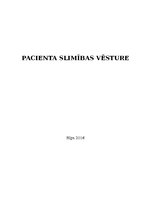 Paraugs 'Pacienta slimības vēsture', 1.