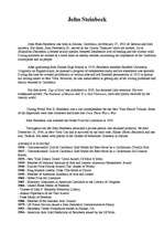 Konspekts 'John Steinbeck', 1.