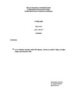 Konspekts 'Ļevs Tolstojs "Kreicera sonāte"', 1.