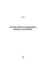 Referāts 'Latvijas iekšzemes kopprodukta tendences un dinamika', 1.