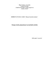 Eseja 'Eiropas tiesību pārņemšana Latvijā darba tiesībās', 1.