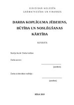 Referāts 'Darba koplīguma jēdziens, būtība un noslēgšanas kārtība', 1.