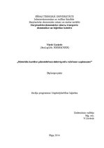 Diplomdarbs 'Materiālu kustības pilnveidošana elektropreču ražošanas uzņēmumos', 1.
