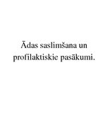 Konspekts 'Ādas saslimšana un profilaktiskie pasākumi', 1.