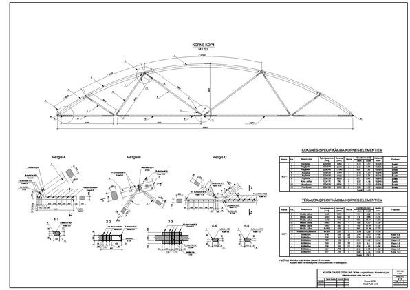Referāts 'Kursa projekts priekšmetā "Koka un plastmasu konstrukcijas"', 82.