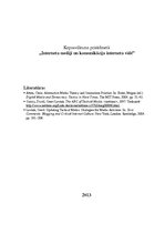 Konspekts 'Interneta mediji un komunikācija interneta vidē', 1.