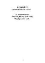 Referāts 'Trīs pieejas mieram: Rūzvelts, Staļins un Čērčils Otrajā pasaules karā', 1.
