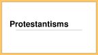 Prezentācija 'Protestantisms', 1.