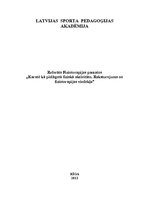 Konspekts 'Karatē kā pielāgotā fiziskā aktivitāte. Raksturojums no fizioterapijas viedokļa', 1.