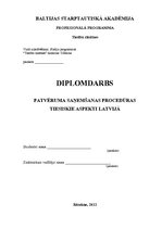 Diplomdarbs 'Patvēruma saņemšanas procedūras tiesiskie aspekti Latvijā', 1.