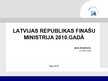 Prezentācija 'Latvijas Republikas Finanšu ministrija 2010.gadā', 1.