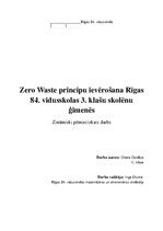 Referāts 'Pētnieciskais darbs "Zero Waste"', 1.