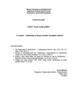 Eseja 'Globalizācija un Eiropas Savienība: nozīmīgākās tendences', 1.