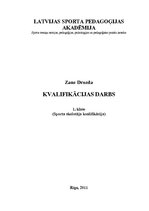 Referāts 'Sporta skolotāja kvalifikācijas darbs', 1.