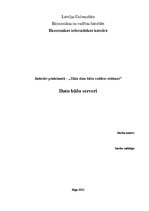 Referāts 'Datu bāžu serveri', 1.