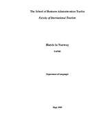 Referāts 'Hotels in Norway', 1.