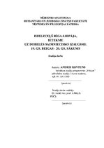 Referāts 'Dzelzceļš Rīga-Liepāja, tā ietekme uz Dobeles saimniecisko izaugsmi no 19.gadsim', 1.