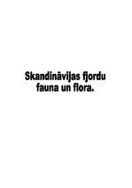 Referāts 'Skandināvijas fjordu fauna un flora', 1.
