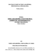 Eseja 'Vides tiesības', 1.