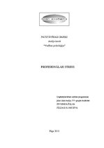 Referāts 'Profesionālais stress', 1.