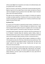 Eseja 'The importance of healthy friendships', 13.