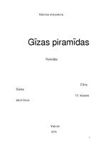 Referāts 'Gīzas piramīdas', 1.