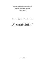 Referāts 'Viesmīlība Itālijā', 1.