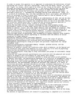 Eseja 'Psychology a Science', 1.