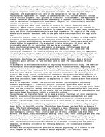 Eseja 'Psychology a Science', 2.