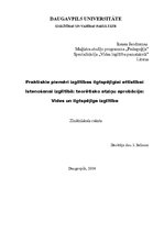 Konspekts 'Vides un ilgtspējīga izglītība', 1.