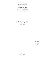 Referāts 'Myasthenia Gravis', 1.