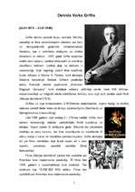 Referāts 'Deivids Varks Grifits', 1.