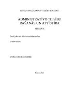 Referāts 'Administratīvo tiesību rašanās un attīstība', 1.