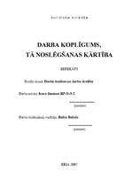 Referāts 'Darba koplīgums', 1.