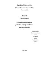 Referāts 'Jūlija Aleksandra Studenta patiesības kritēriju meklēšana sengrieķu filosofijā', 1.
