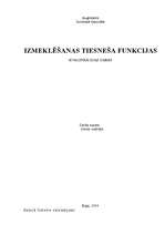 Referāts 'Izmeklēšanas tiesneša funkcijas', 1.