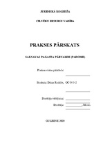Prakses atskaite 'Prakses pārskats personāla vadībā', 1.