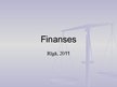 Prezentācija 'Finanses', 1.